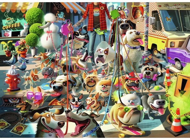 The Dog Walker 1000 biter Puslespill Ravensburger Puzzle 