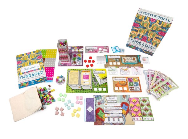 Threaded Brädspel lA Game Of Needle And Points 