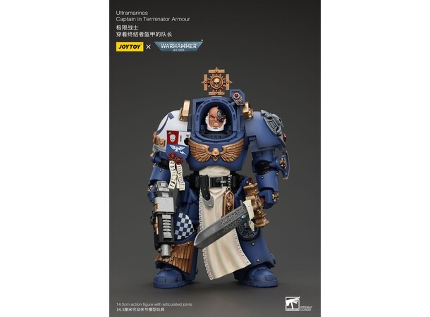 Ultramarines Captain Terminator Armour Warhammer 40K Action Figure 