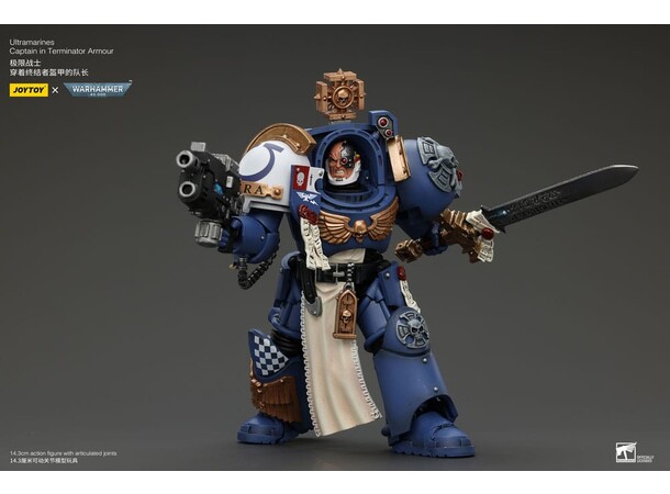 Ultramarines Captain Terminator Armour Warhammer 40K Action Figure 