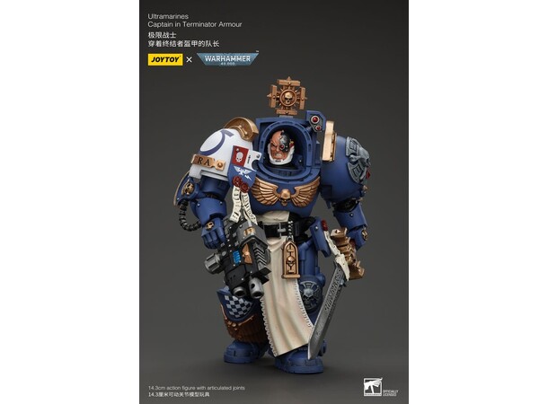 Ultramarines Captain Terminator Armour Warhammer 40K Action Figure 