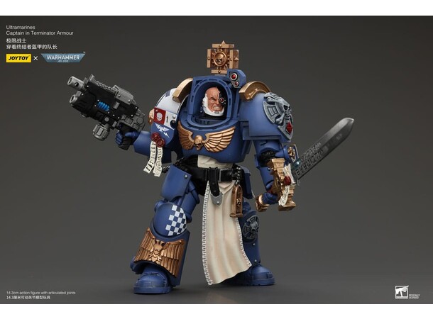 Ultramarines Captain Terminator Armour Warhammer 40K Action Figure 