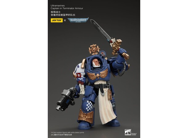 Ultramarines Captain Terminator Armour Warhammer 40K Action Figure 