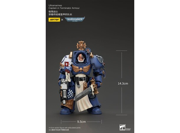Ultramarines Captain Terminator Armour Warhammer 40K Action Figure 