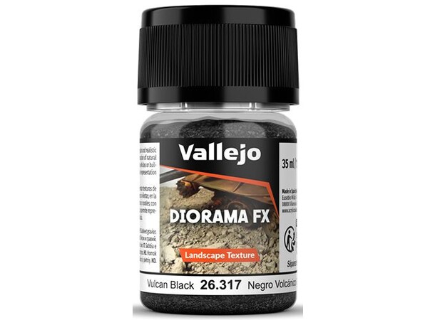 Vallejo Diorama FX Vulcan Black 0,1-2mm Landscape Texture - 35ml 