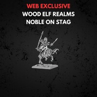 Wood Elf Realms Noble on Great Stag Warhammer The Old World