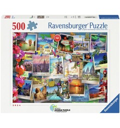 World Travel Pinboard 500 bitar Pussel Ravensburger Puzzle