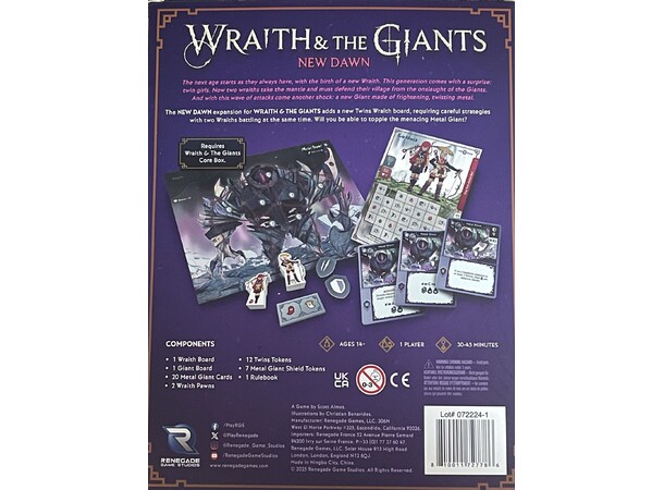 Wraith & The Giants New Dawn Expansion Utvidelse til Wraith & The Giants 