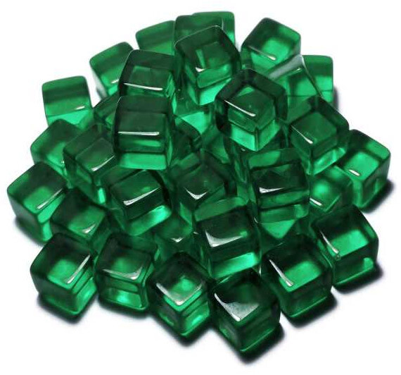 Acrylic Cube Tokens - Green Green Stuff World
