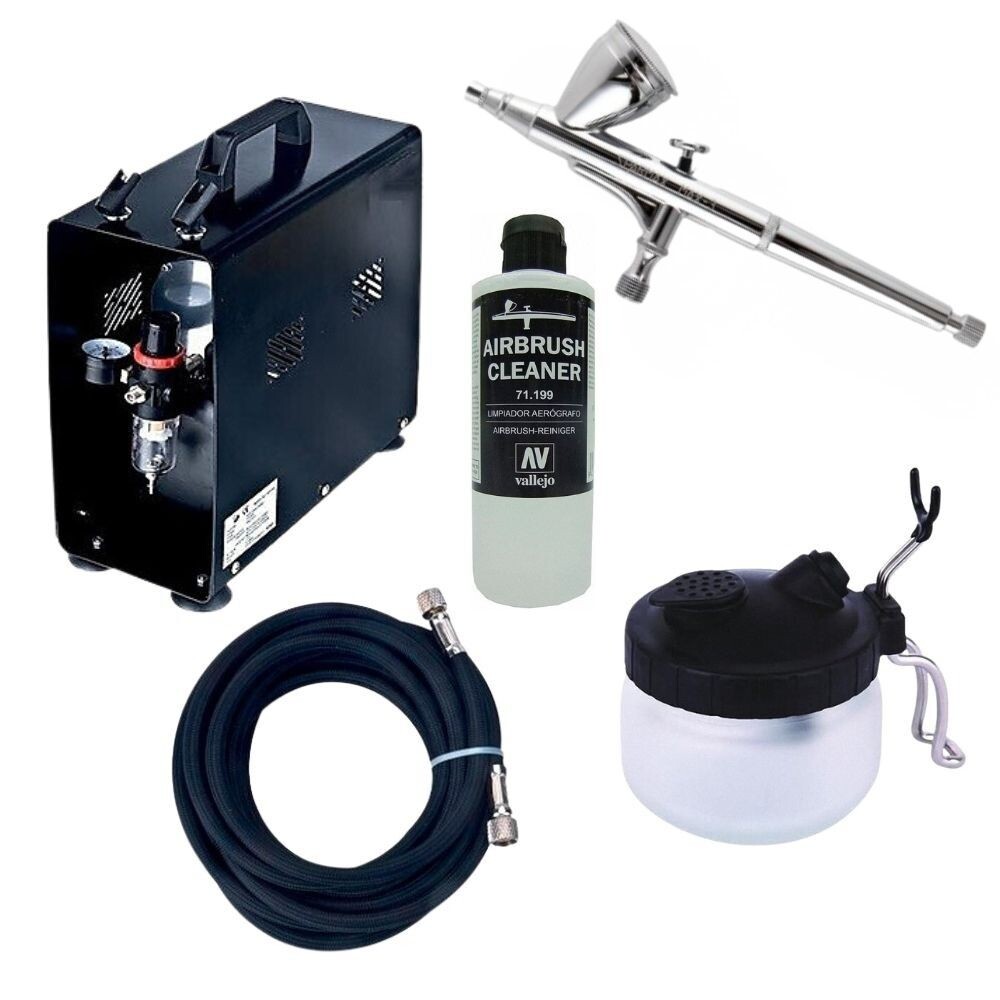 Airbrush Startpakke BEGYNNER Komplett Alt du trenger for å komme igang