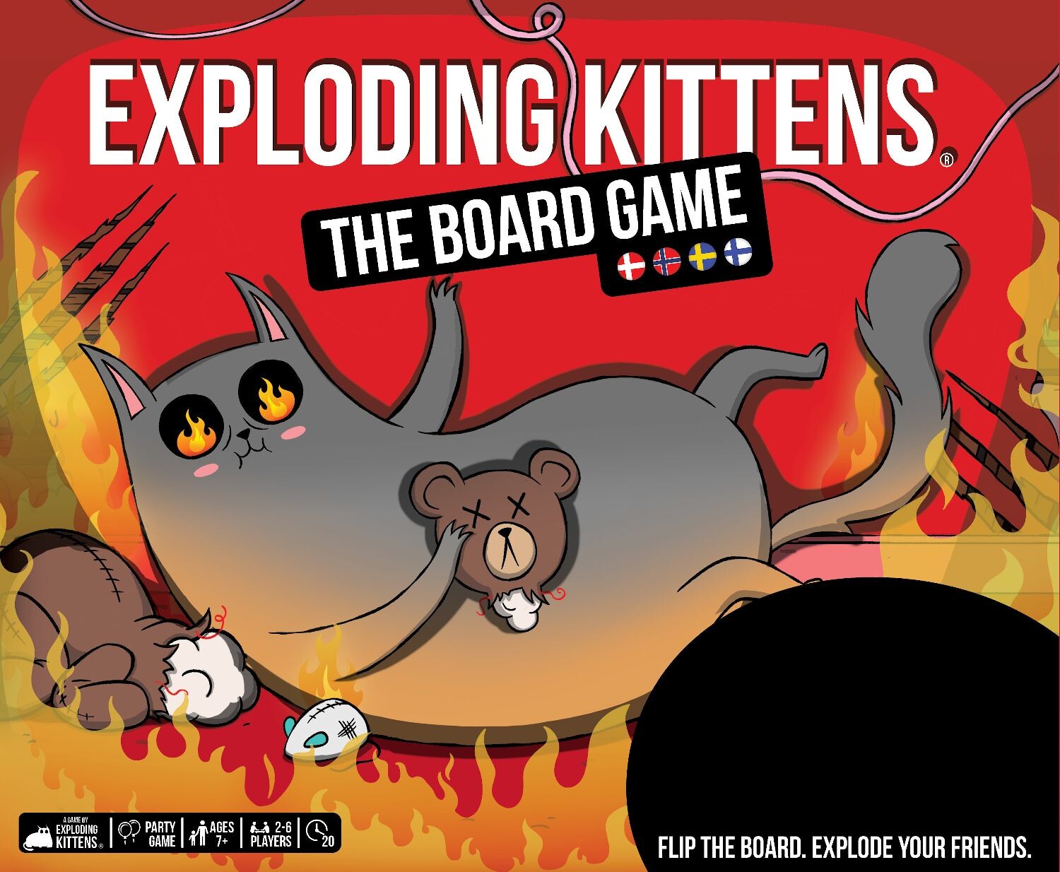 Exploding Kittens Board Game Brettspill Norsk utgave