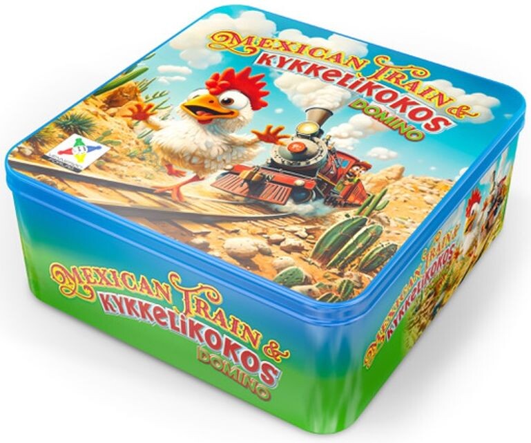 Mexican Train & Kykelikokos Domino Brettspill - Norsk utgave