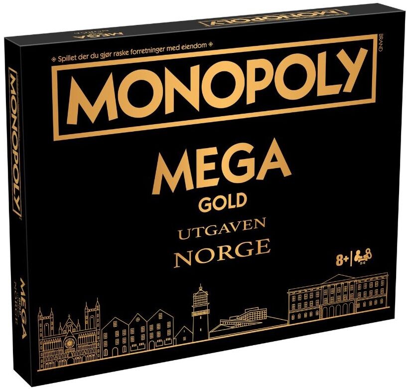 Monopoly Mega Gold Edition Brettspill Norsk utgave
