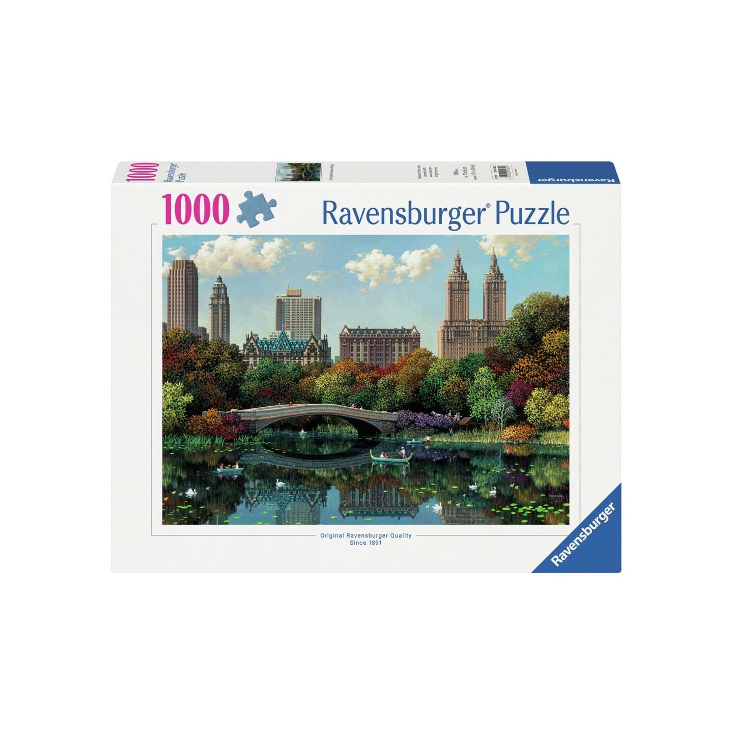 NY Central Park Bow Bridge 1000 biter Ravensburger Puzzle Puslespill