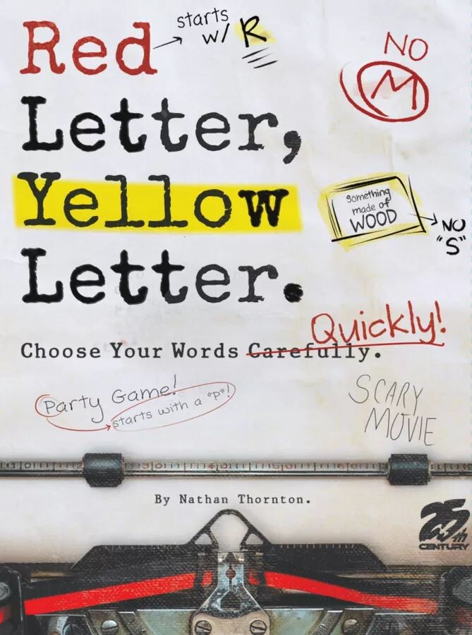 Red Letter Yellow Letter Partyspill