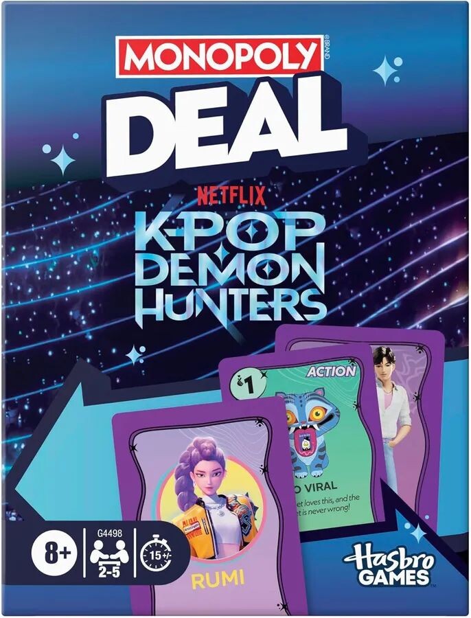 Monopoly Deal KPOP Demon Hunters Kortspill - Norsk utgave