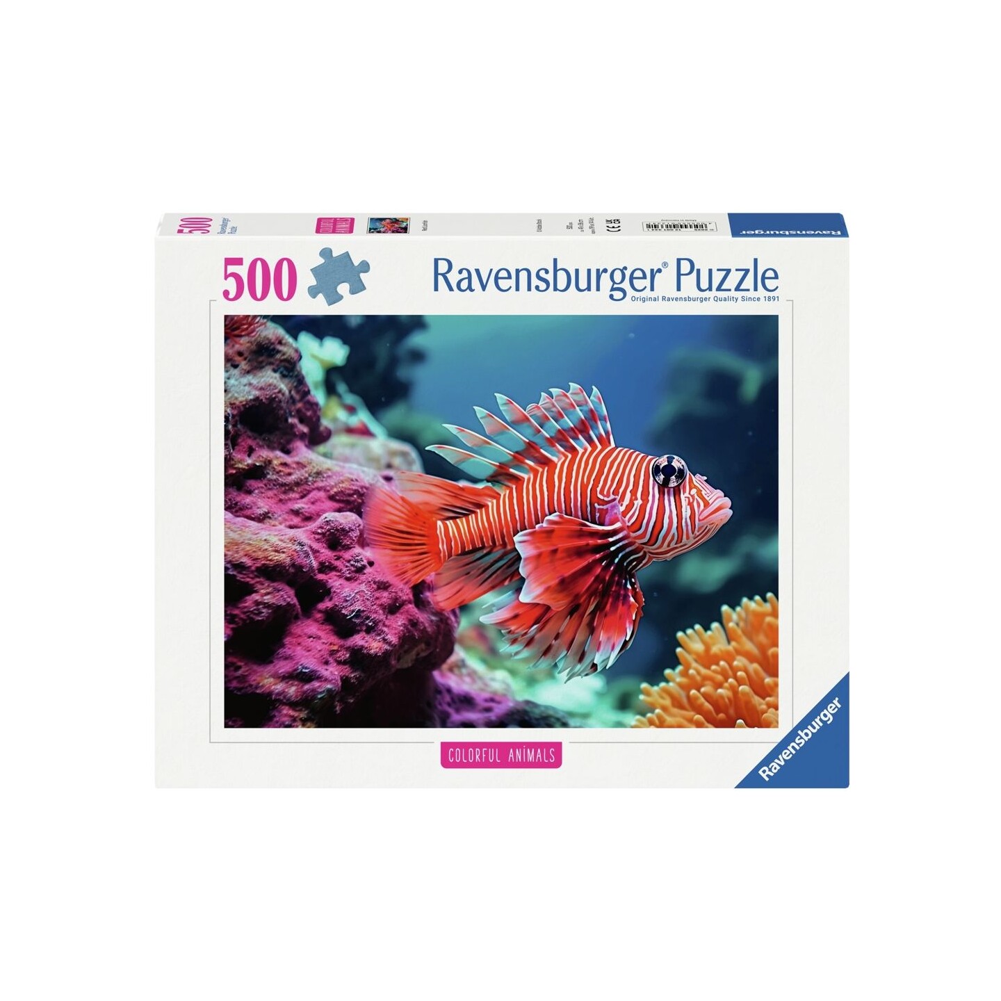 Red Lionfish 500 biter Puslespill Ravensburger Puzzle