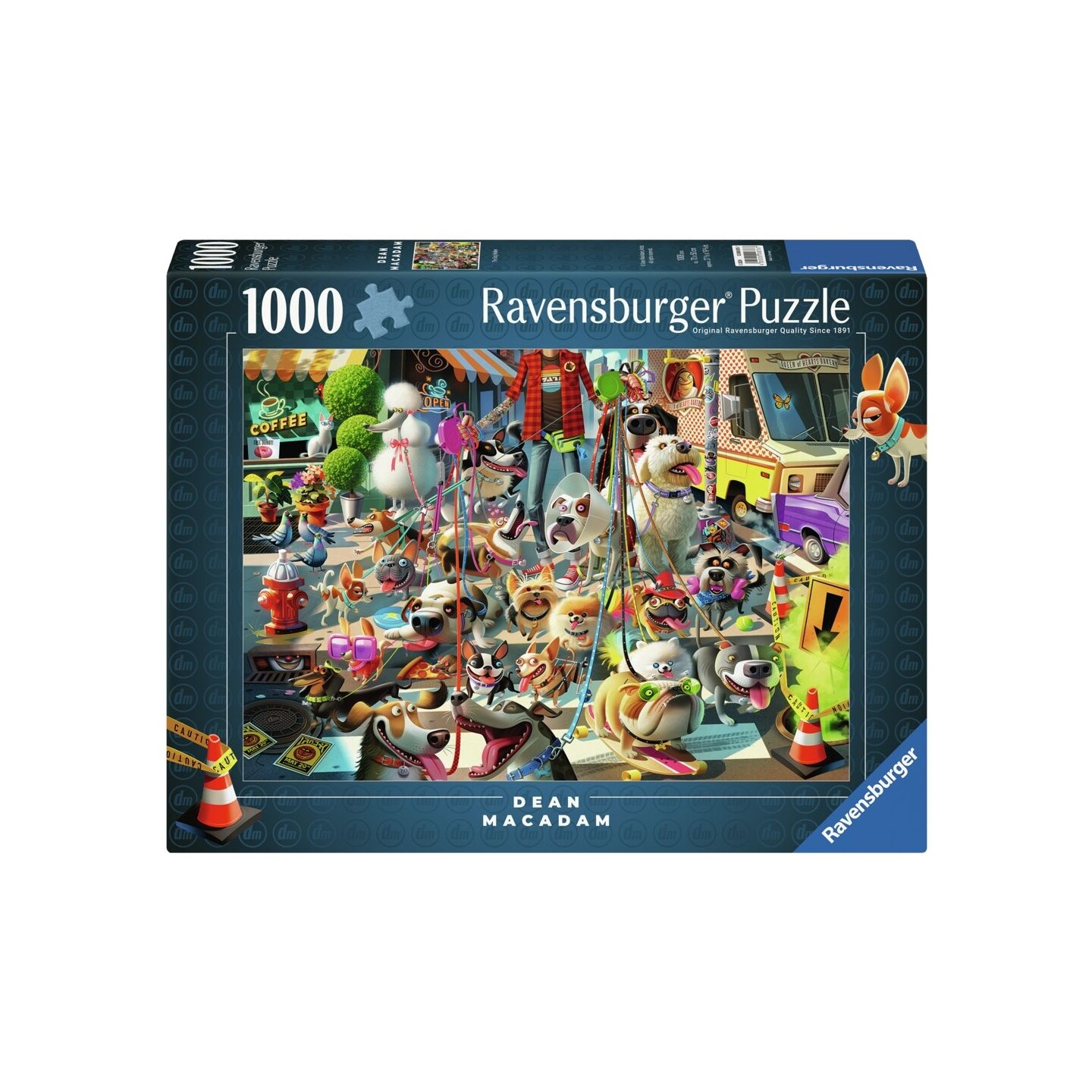 The Dog Walker 1000 biter Puslespill Ravensburger Puzzle