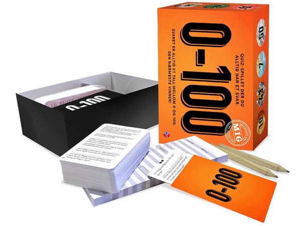 0-100 Orange Spørrespill Norsk utgave 