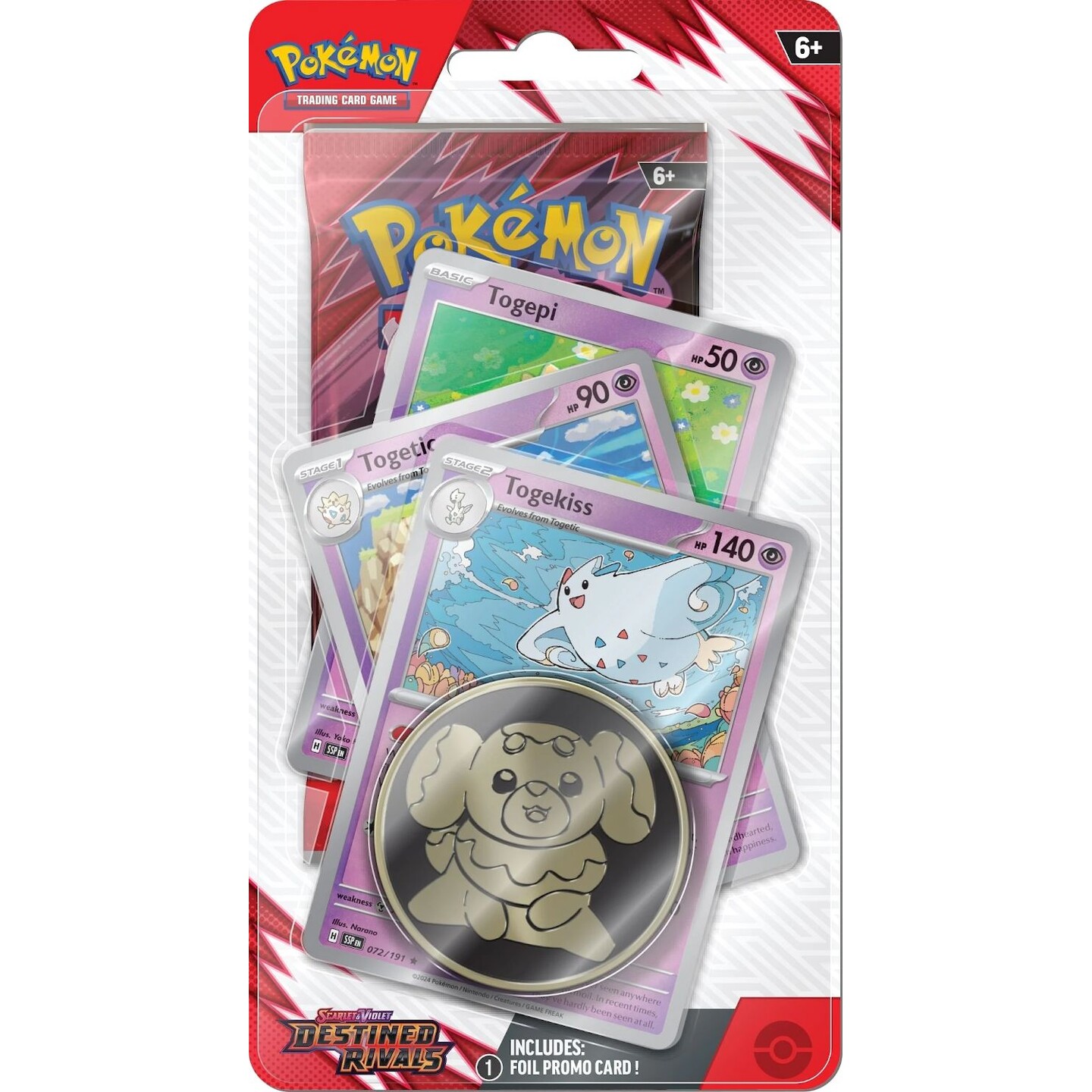 Pokemon Destined Rivals Premium #2 Checklane - Togepi/Togetic/Togekiss