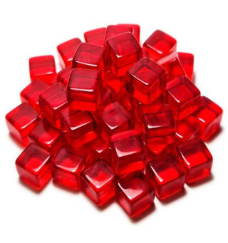 Acrylic Cube Tokens - Red Green Stuff World