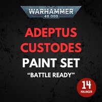 Adeptus Custodes Paint Set Warhammer 40K - Battle Ready
