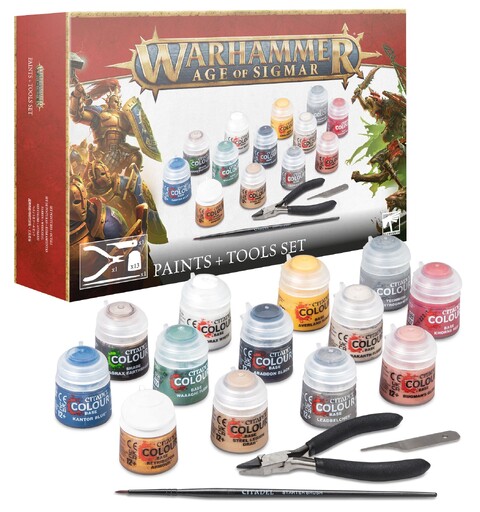 Age of Sigmar Paint and Tools Set Warhammer Age of Sigmar