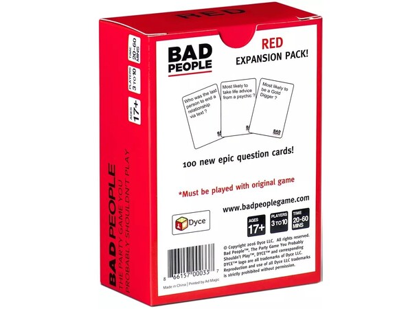 Bad People Red Expansion Expansion till Bad People 