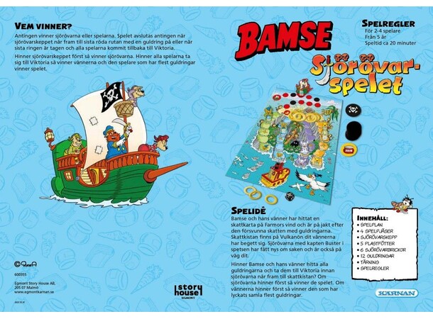 Bamse Sjörövarspelet - SVENSK 