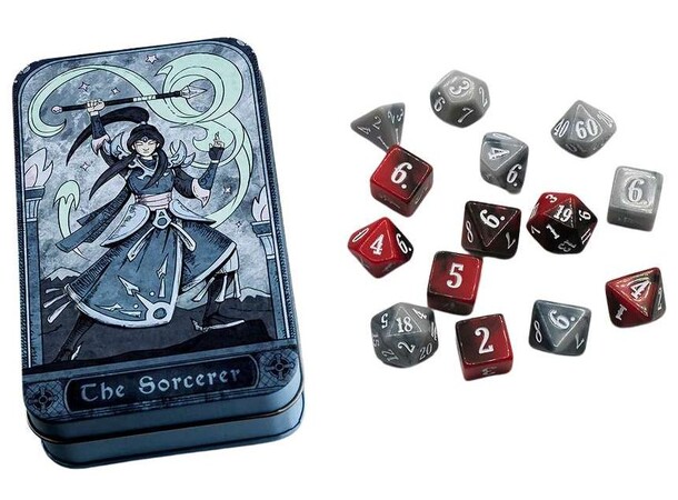 Character Class Dice Set - Sorcerer Beadle & Grimm - RPG Dice (14 stk) 