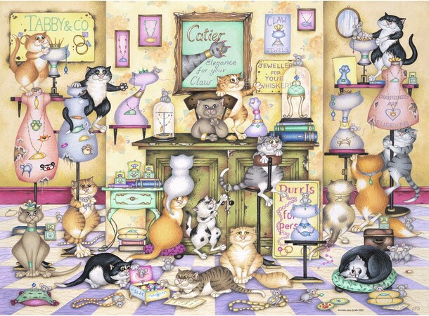 Crazy Cats Tabby & Co 500 biter Ravensburger Puzzle Puslespill 