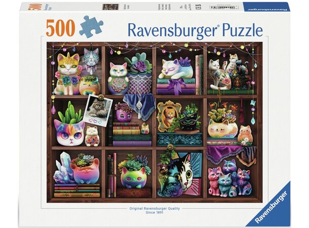 Cubby Cats and Succulents 500 bitar Pussel - Ravensburger Puzzle 