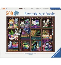 Cubby Cats and Succulents 500 biter Puslespill - Ravensburger Puzzle