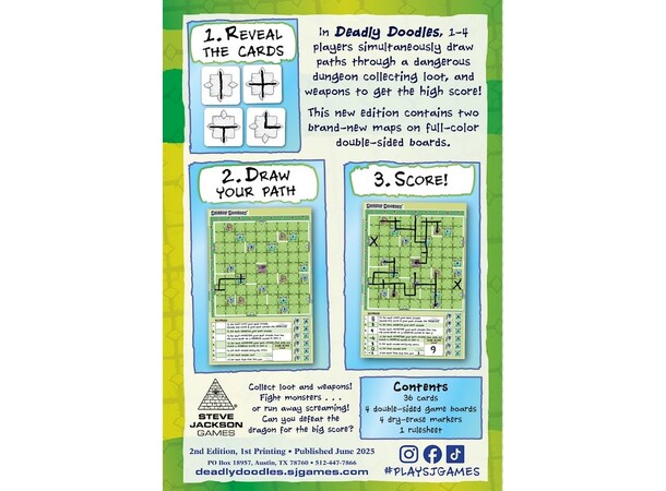 Deadly Doodles 2nd Edition Brettspill 