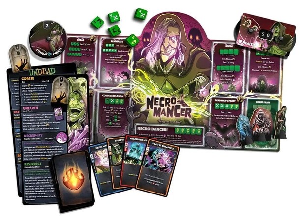 Dice Throne Necromancer Hero Pack Utvidelse til Dice Throne 