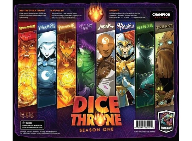 Dice Throne S1 Battle Chest Brettspill 
