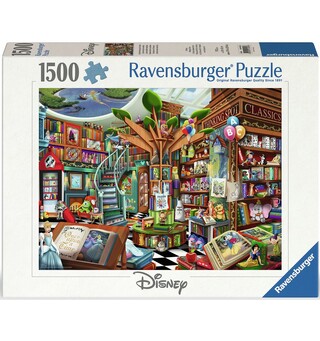 Disney Bookstore of Wonders 1500 biter Puslespill - Ravensburger Puzzle