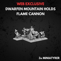 Dwarfen Mountain Holds Flame Cannon Warhammer The Old World