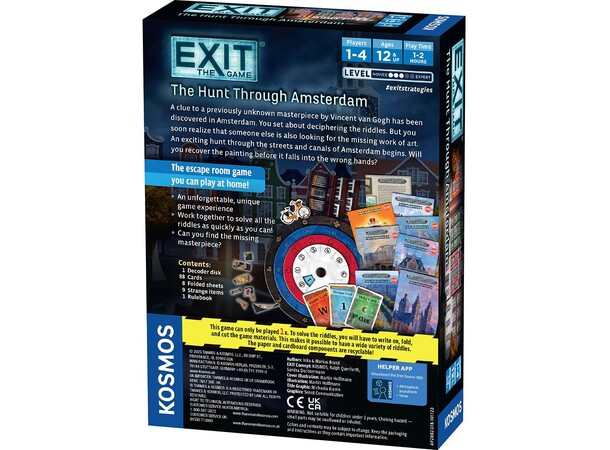 EXIT Hunt Through Amsterdam Brettspill 