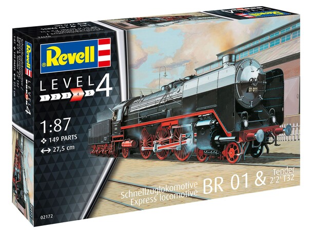 Express Locomotive BR 01 Revell 1:87 Byggesett 