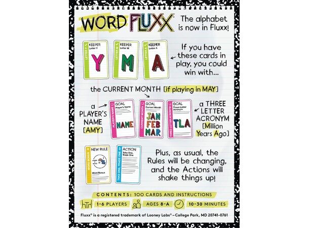 Fluxx Word Kortspill 