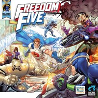 Freedom Five Brädspel A Sentinel Comics Board Game