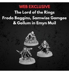 Frodo Baggins Samwise Gamgee Gollum Emyn Muil - Middle-earth Strategy Battle Game
