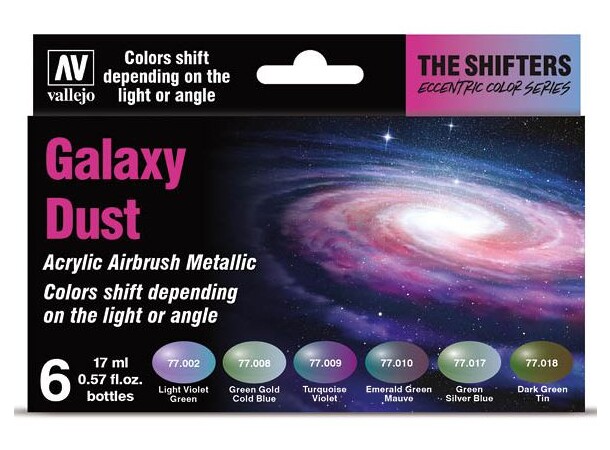 Galaxy Dust Paint Set - For Airbrush Vallejo Eccentric Colors 