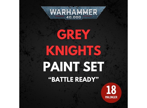 Grey Knights Paint Set Warhammer 40K - Battle Ready 