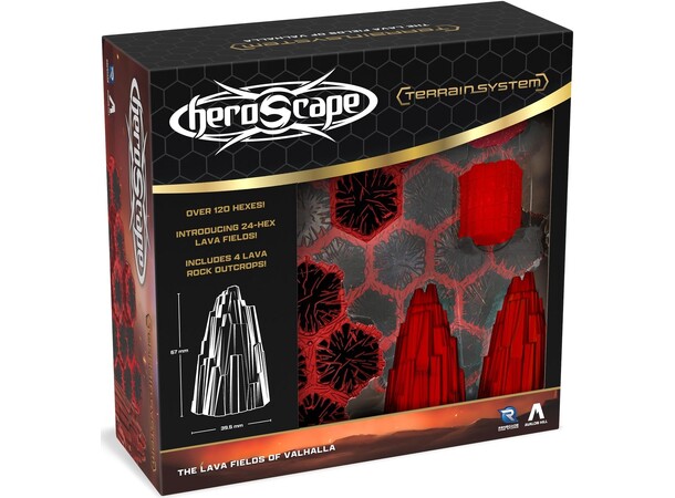Heroscape The Lava Fields of Valhalla Terrain Expansion 