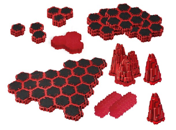 Heroscape The Lava Fields of Valhalla Terrain Expansion 