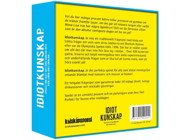 Idiotkunskap Partyspel Svensk utgåva 