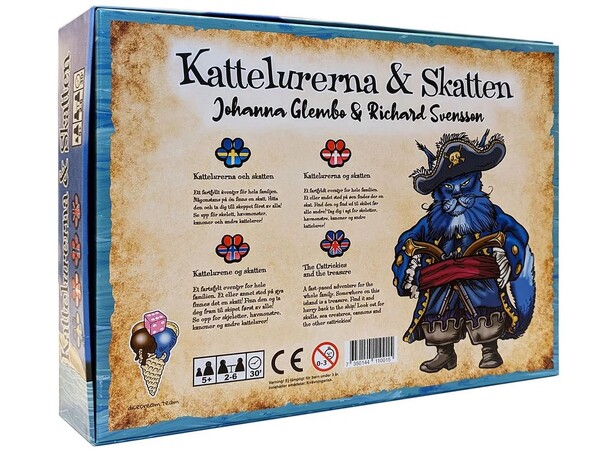 Kattelurerna & Skatten Brettspill Norsk utgave 