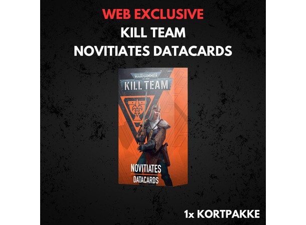 Kill Team Novitiates Datacards Warhammer 40K 